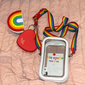 Kate Spade crossbody rainbow purse